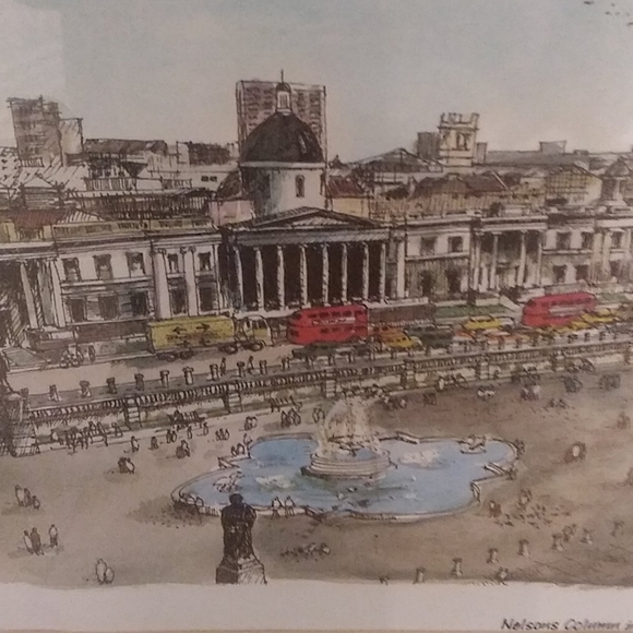 Print of Nelson's Column in Trafalgar Square - Picture 5 of 8